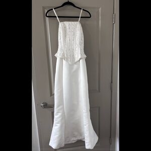 👰‍♀️ justin alexander sincerity style 3041 trumpet strapless corset dress